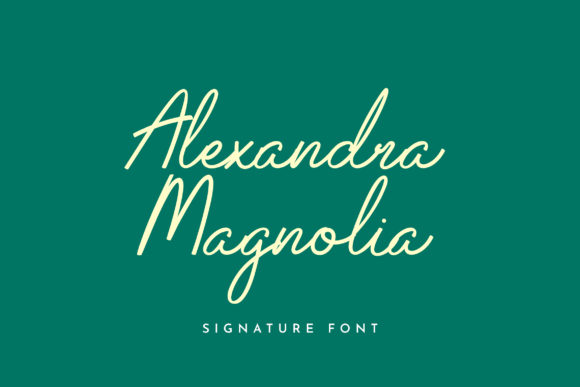 Alexandra Magnolia: The Script Font for Modern Branding