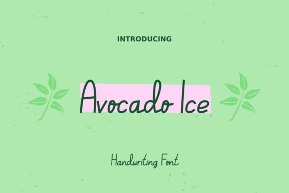 Avocado Ice: A Script Font for Clean, Modern Design