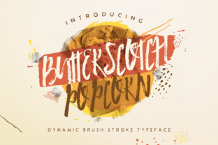 Butterscotch Popcorn: A Hand-Painted Script for Authentic Branding