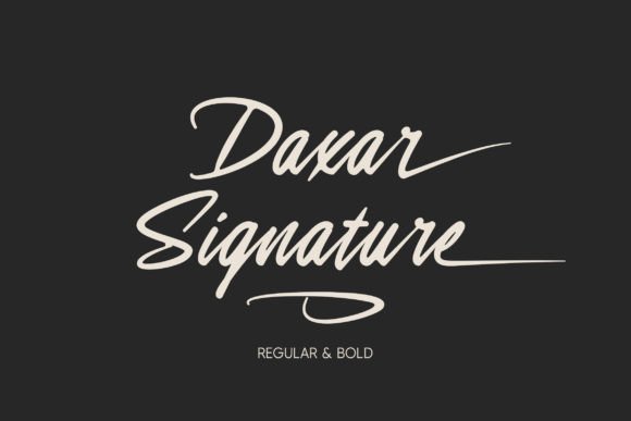 Daxar Signature: The Script Font for Elegant Branding