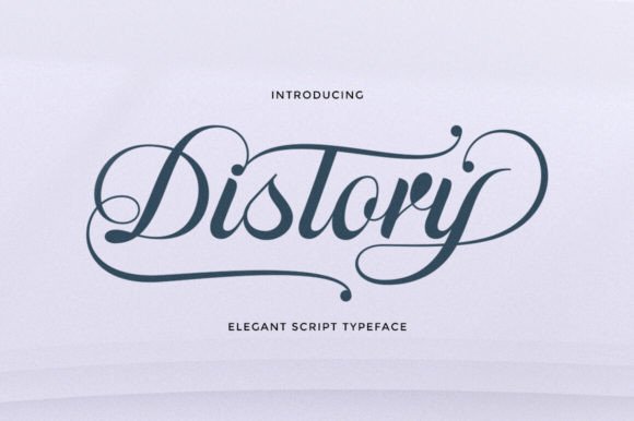 Distory: A Vintage Script for Modern Brands