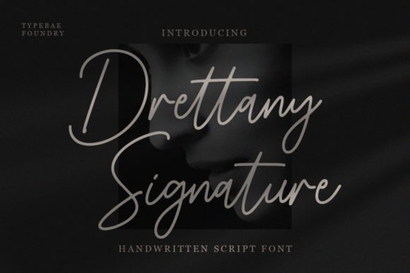Drettany Signature: An Elegant Script for Modern Designers