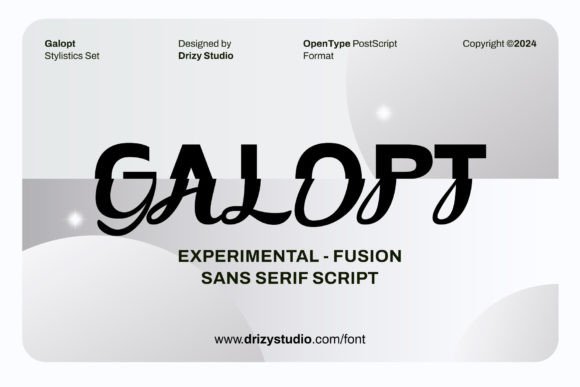 Galopt: The Avant-Garde Script for Bold Visual Statements