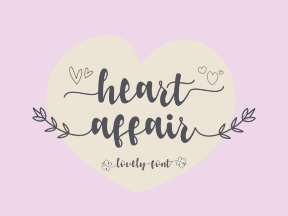 Heart Affair: A Script Font for Romance & Elegance