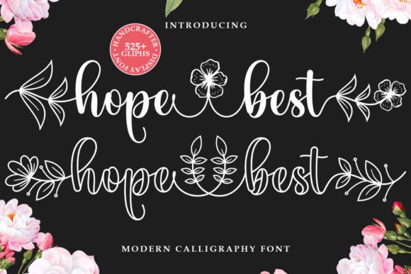 Hope Best: A Sweet and Cursive Handwritten Script for Joyful Designs