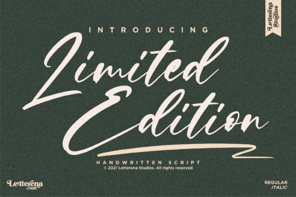 Limited Edition: A Paint-Brushed Script for Personalized Design