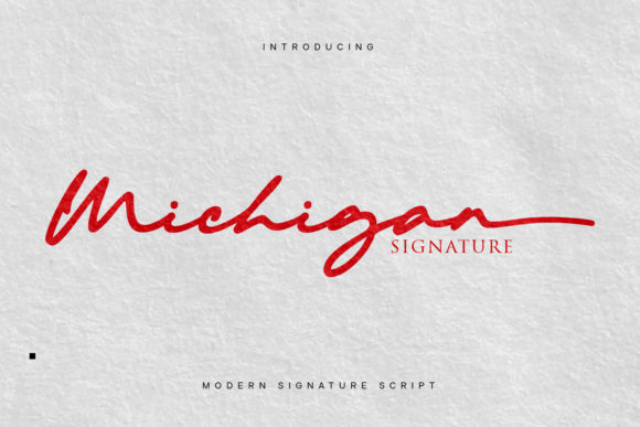 Michigan: The Cursive Script Font That Feels Like a Personal Signature