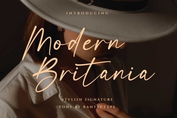 Modern Britania: A Script Font for Refined Design