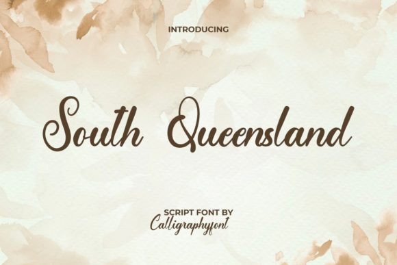 South Queensland: A Handwritten Script with Authentic Ink Flow