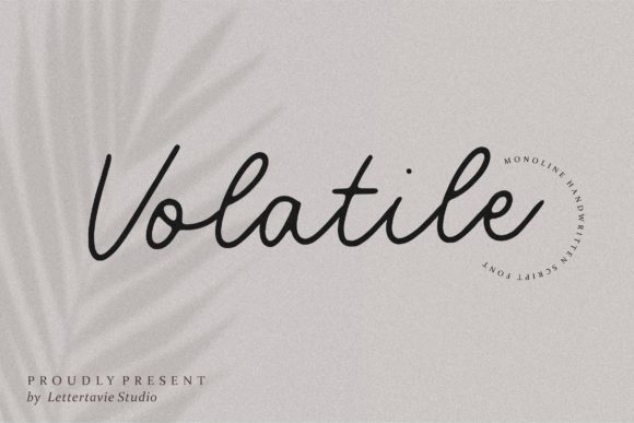 The Vintage Charm of Volatile: A Script Font for Modern Storytellers