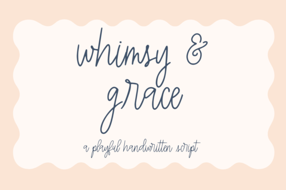 Whimsy & Grace: A Handwritten Script for Creative Projects